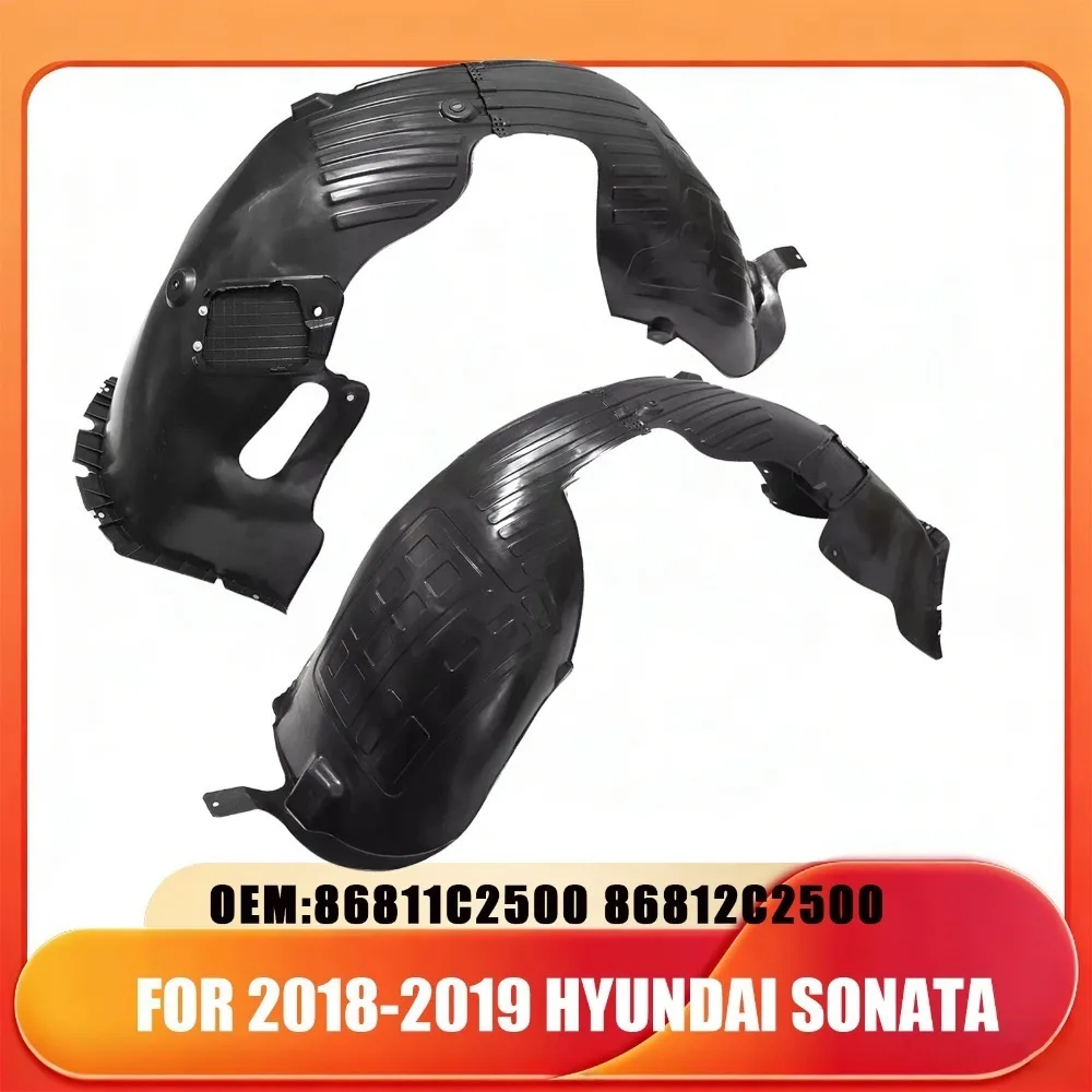 

Front Fender Liner LH RH Fits Hyundai Sonata 2018-2019 86811C2500 86812C2500 2PC