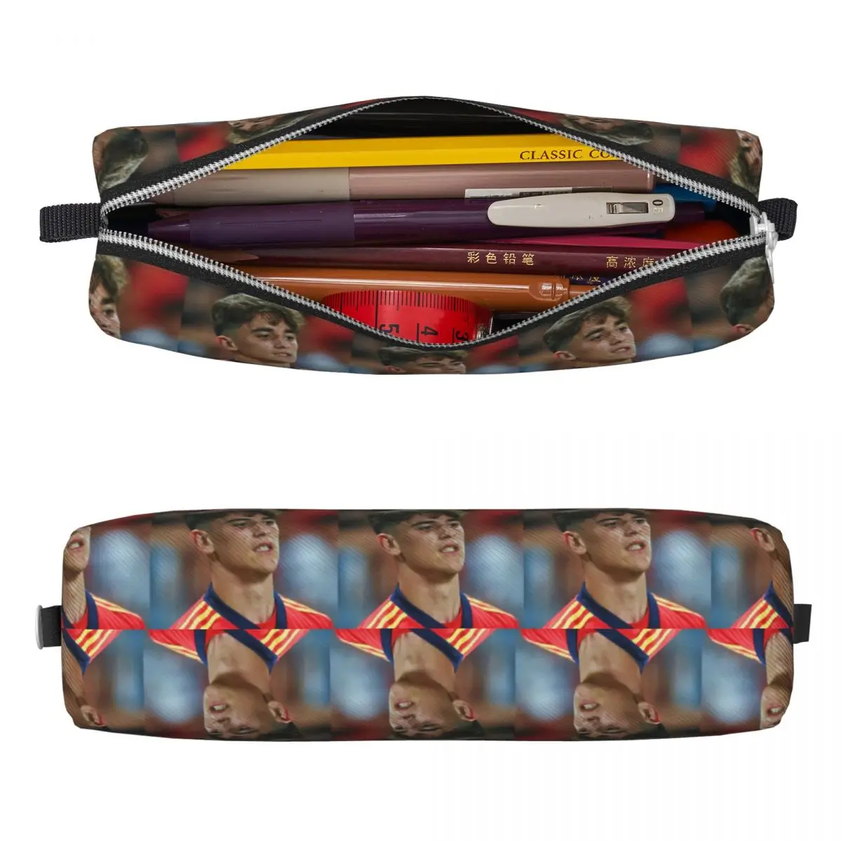 Pablo Gavi Sport Spain Football Pencil Cases Cute Pen Bags Student Large Storage School Supplies Gift Pencil Box