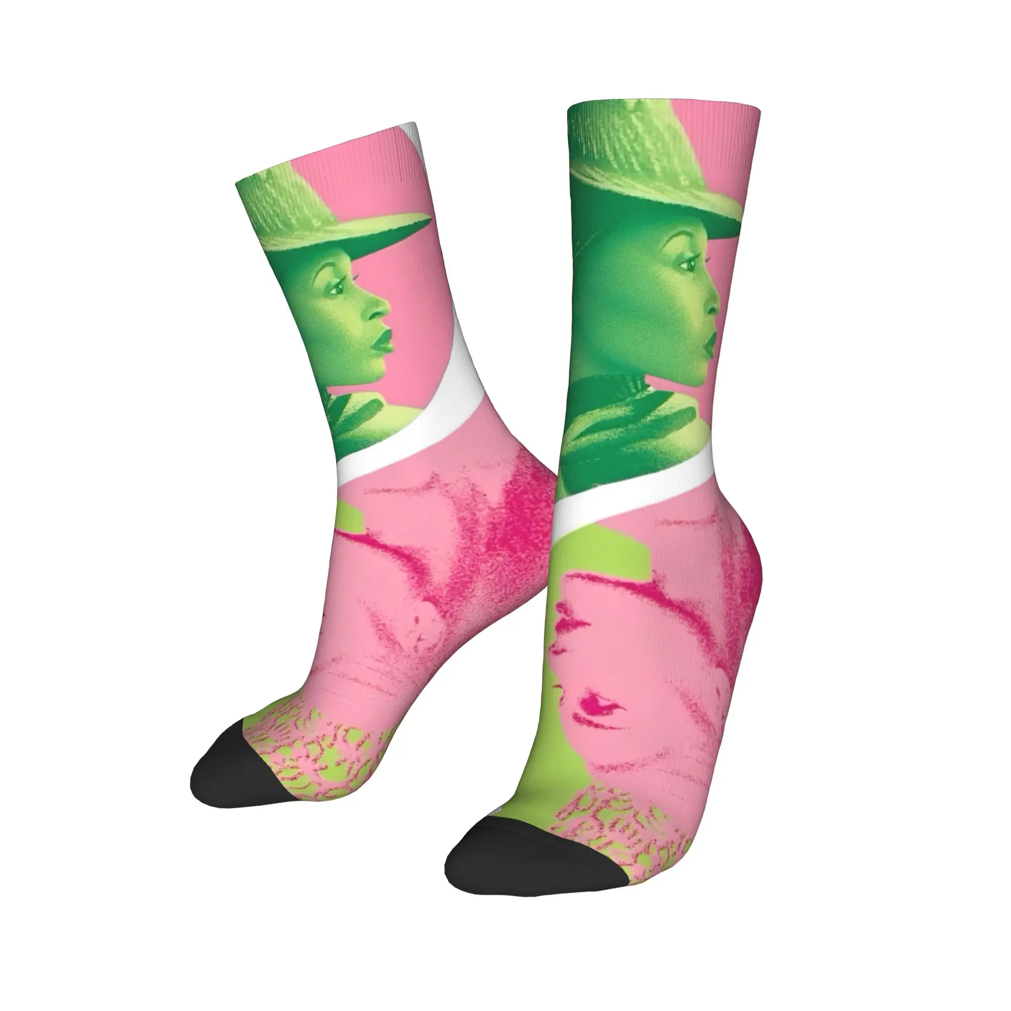 Adults Men Socks Wicked Elphaba & Glinda Tonal   Stockings Autumn Vintage Medium Soft Socks Graphic Running Anti Skid Socks