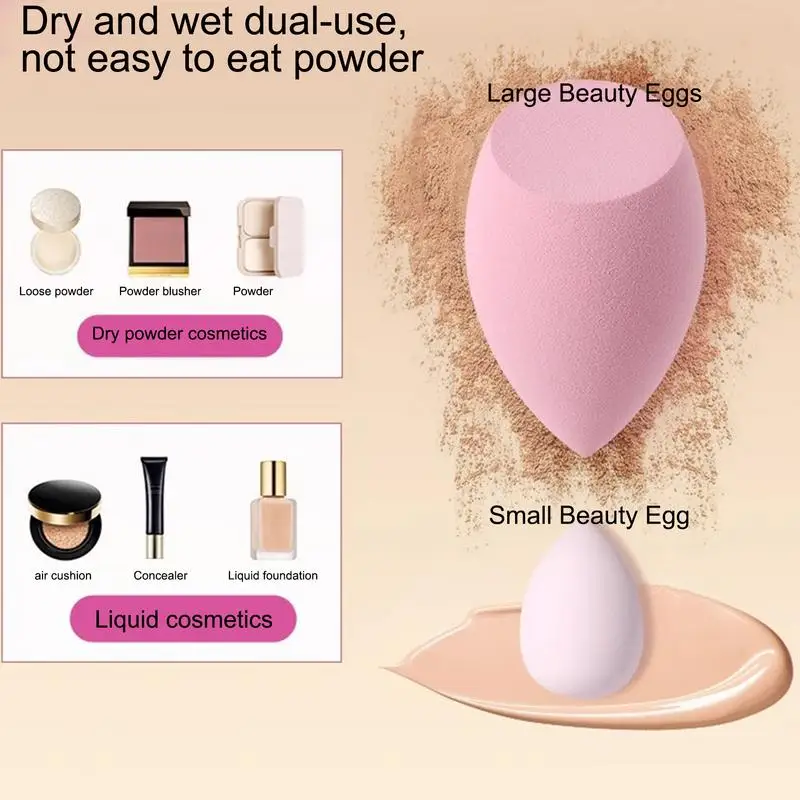 Makeup Sponge Set Portable Concealer Sponge Blender Beauty Set Foundation Cosmetic Puffs Facial Makeup Tools Cosmetic Puffs