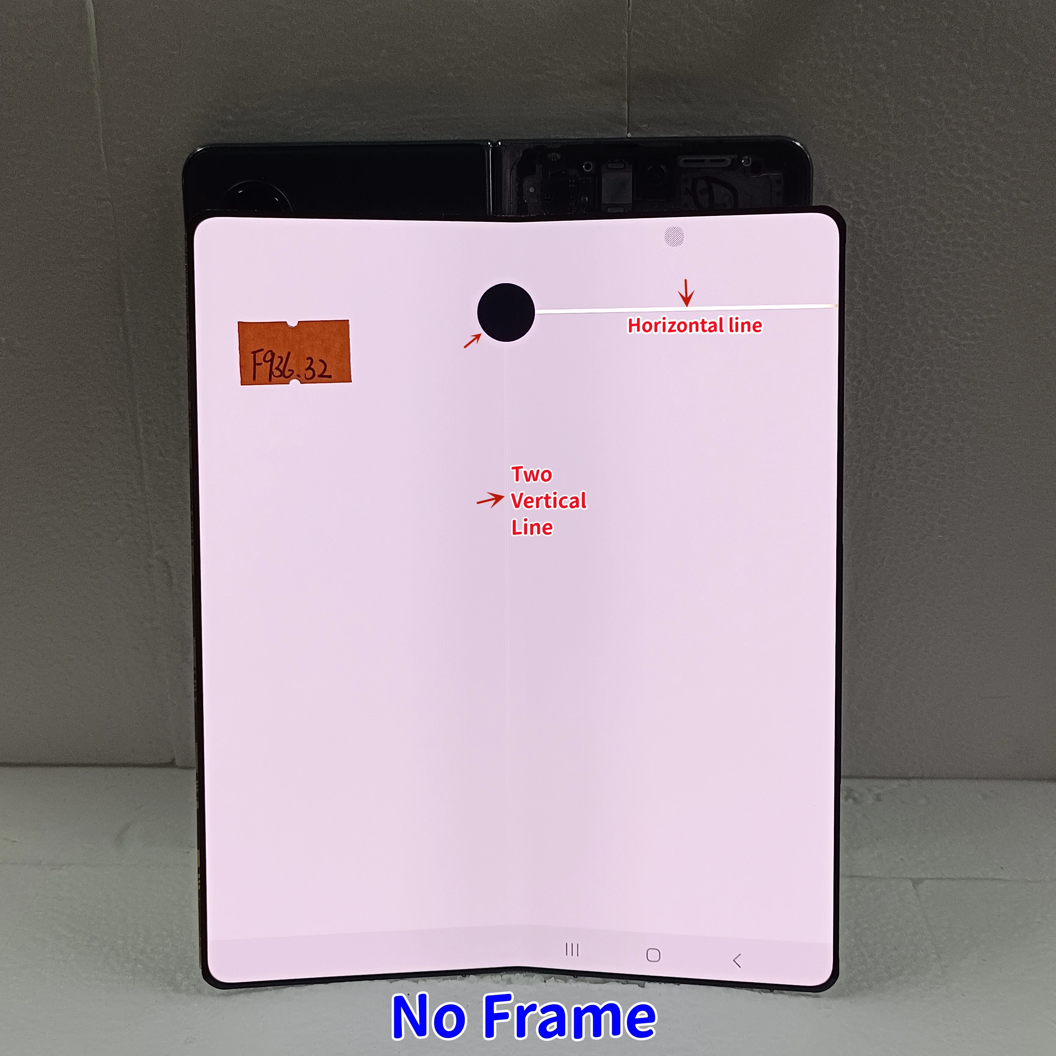 Super AMOLED For Samsung Z Fold 4 F936 F936B/DS F936U Display Z Fold4 With Defect Internal LCD Screen Touch Digitizer Components