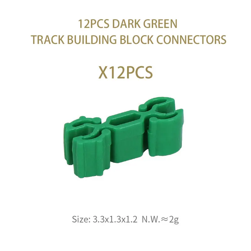 12PCS Wooden Railway Connect Fixer Train Track Accessories Connector Educational Kids Toys Holder Fit All Kind Wooden Track Toys