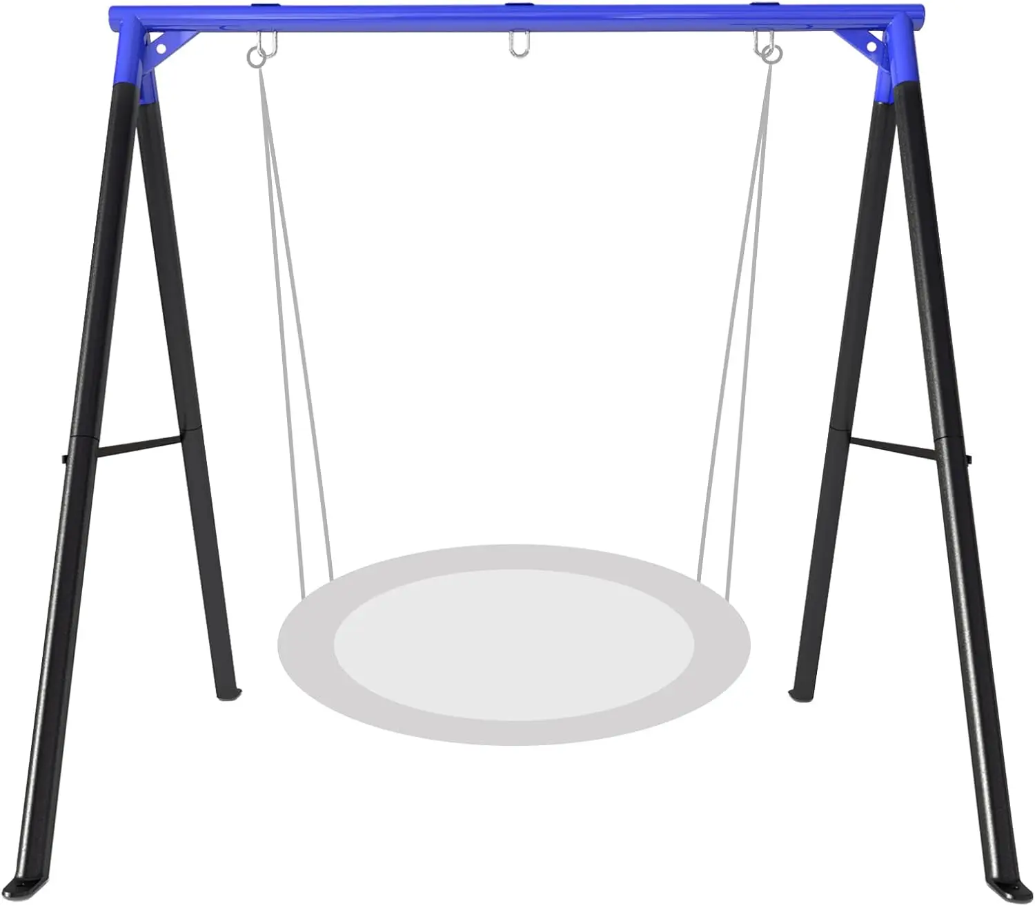 

Upgraded Heavy Duty Metal Swing Frame with Ground Nails, Swing Stand for 440lbs Load Capacity, Fits for Most Swings, Great for I