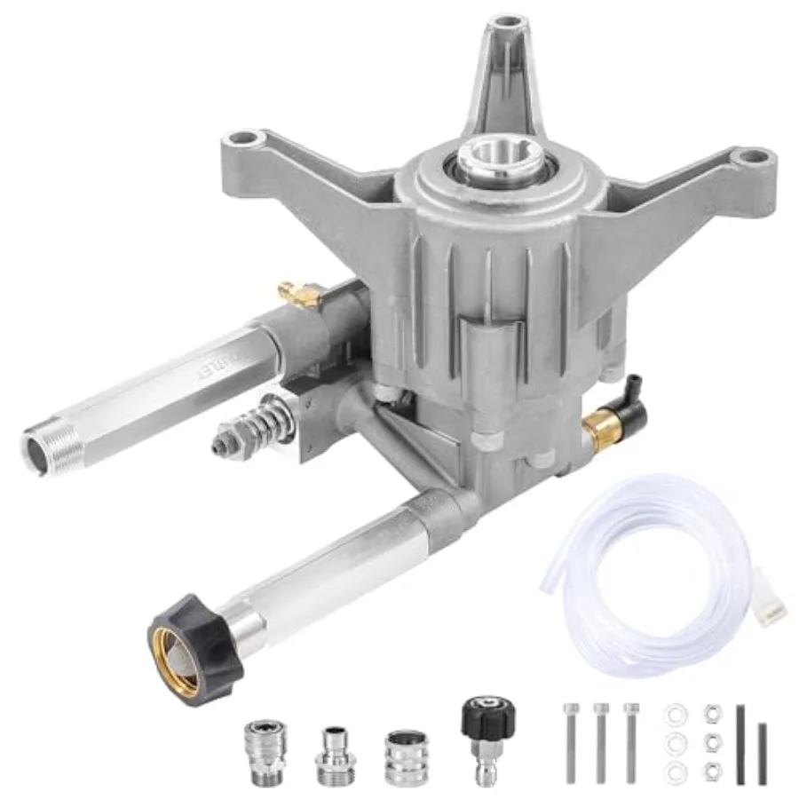 

Vertical Pressure Washer Pump Upgraded 7/8" Shaft Replacement Pump for Power Washer Compatible with Troy Bilt Craftsman Briggs