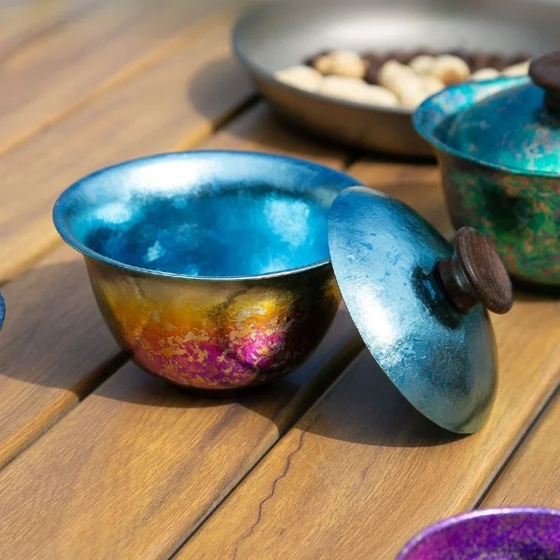 

Портативный чайник из чистого титана 2026 года с двойными стенками и крышкой от ожогов для дома и кемпинга