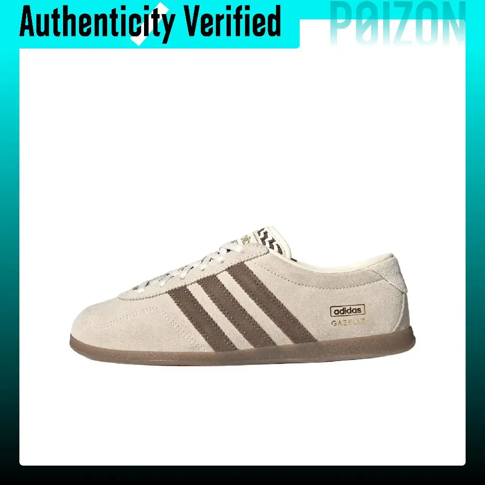 Adidas Originals Gazelle Skate Shoes Women's Low Top Jade White/Stratum Dark Earthy Brown KI4708