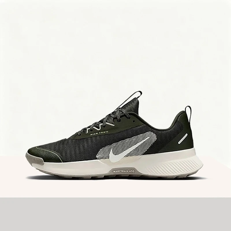 

Мужские низкие кроссовки Nike Juniper Irail 3 для трейлраннинга: дышащие, стильные, минималистичные и долговечные, в серо-зеленом цвете FQ0904-301