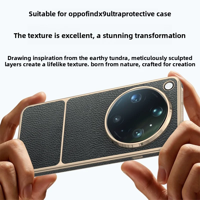 Für OPPO Find X9 Ultra Hülle Luxus PU-Leder Magnetische Kabellose Lade-Schutzhülle Rückseitenabdeckung für Find X9Ultra Handyhülle