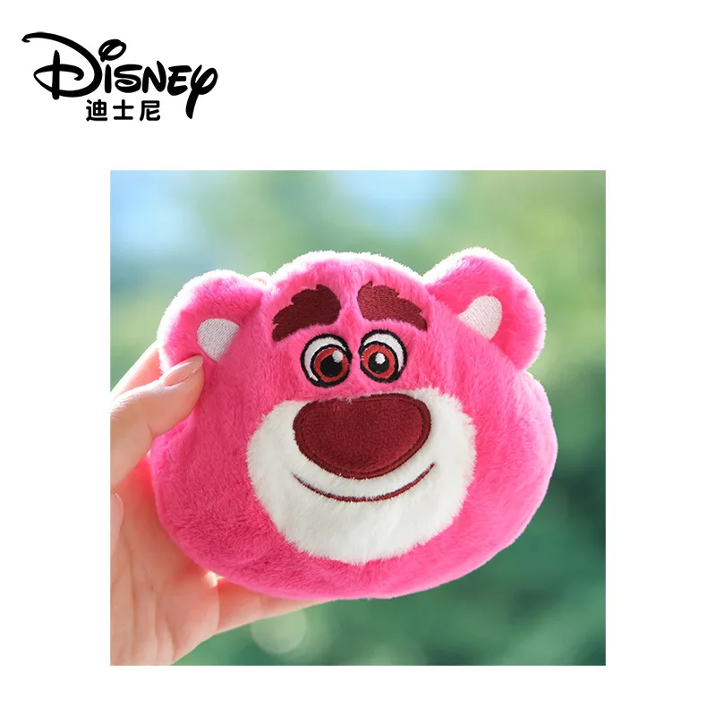 New Disney Cartoon Mini Wallet Kawaii Lotso Judy Plush Wallet Chip Backpack Pendant Keychain Children's Festival Gift
