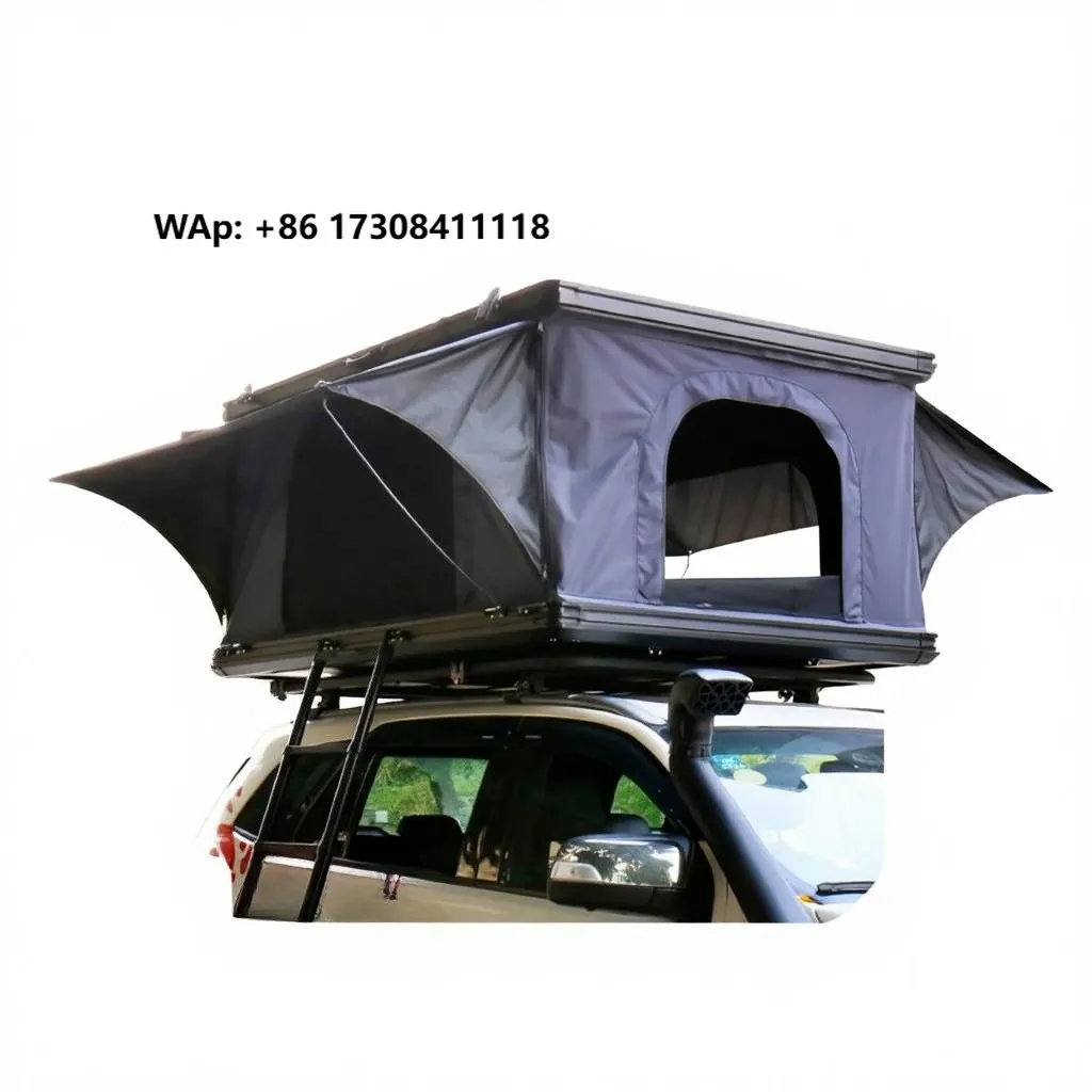 

Aluminum Alloy Summer Car Roof Tent Square Straight Widened Version 1.45m Automatic Opening Hydraulic Single Layer Waterproof