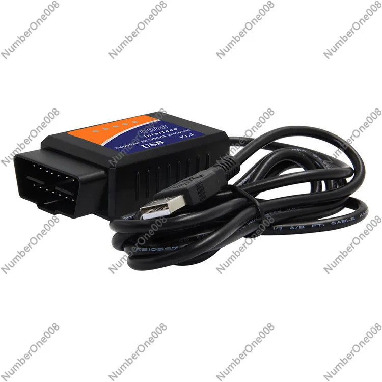 ELM327 USB V1.5 OBD2 Car Fault Scanner OBDII Computer Detector with Instruction Manual