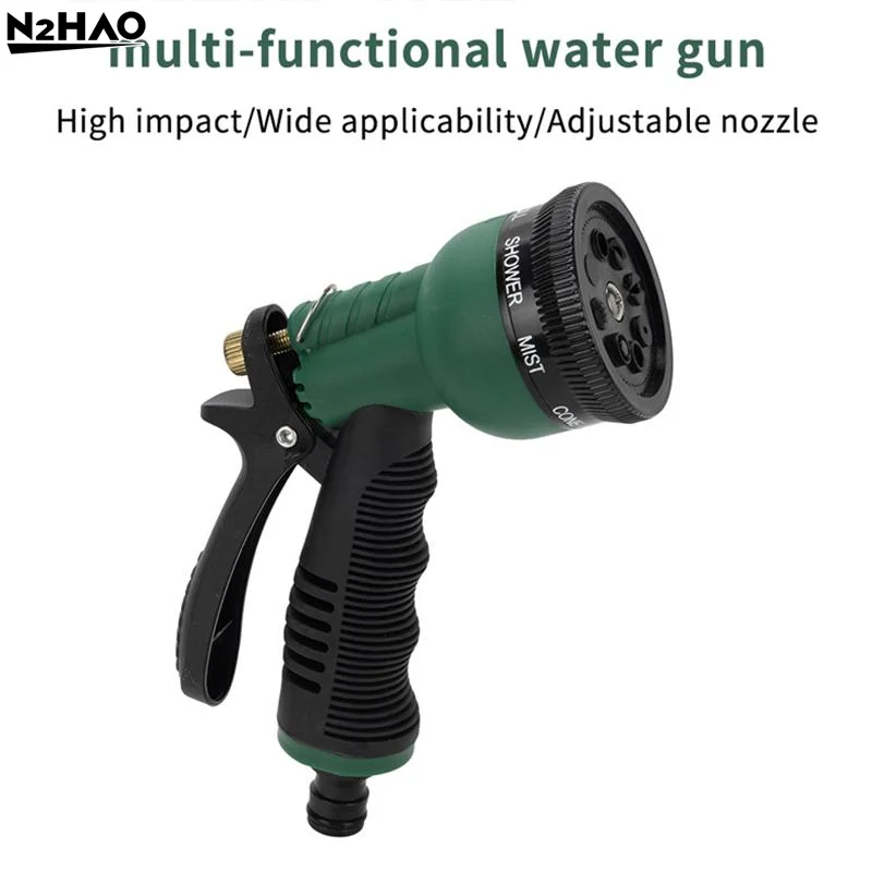 Garden Hose Spray Nozzle With Adjustable Multi Spray Modes Non Slip Handle For Yard Watering Car Washing Outdoor Cleaning