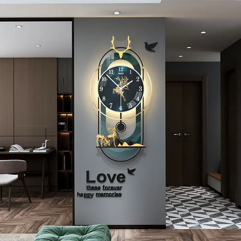 Creative Wall Clocks, Modern Simplicity, Living Room, Household Decoration, Light Luxury Atmosphere, Watch, Dining Room Clock, N 