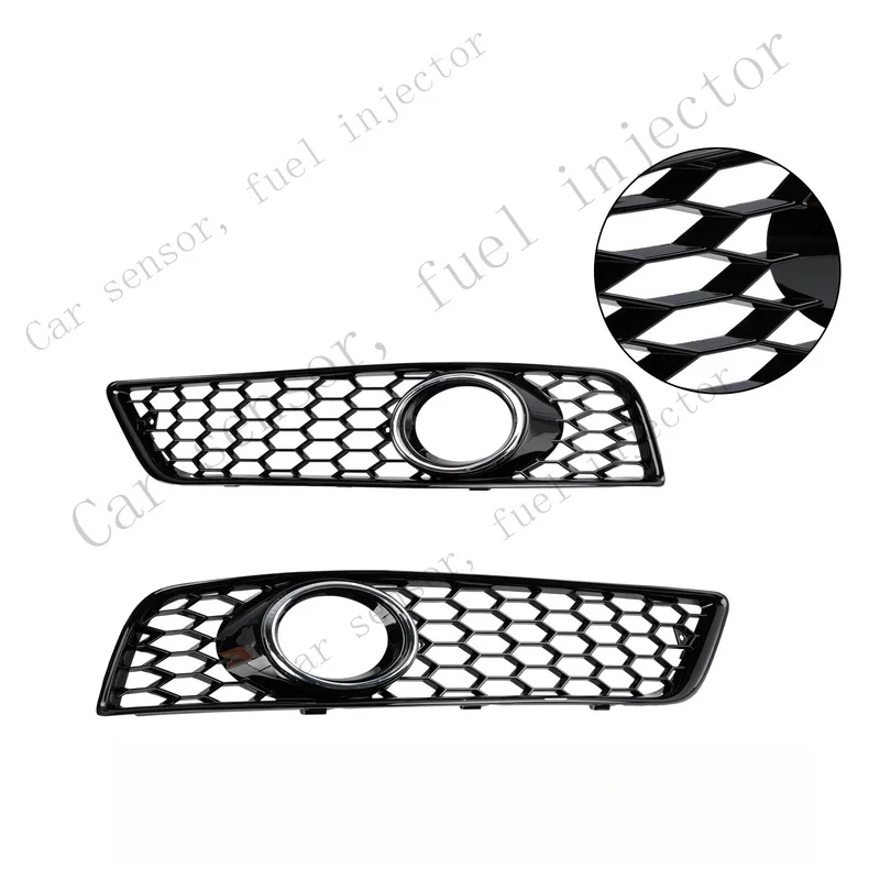 Q+ Honeycomb Bumper Front Fog Light Grille Grill Cover For Audi A3 8P 2009-2013 QP