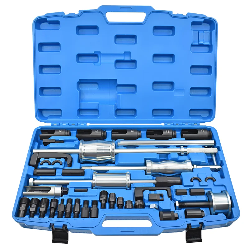 

40-Piece Auto Truck Diesel Injector Puller Extractor Set Slide Hammer Tool For Diesel Engines Tire Repair Tools Fit