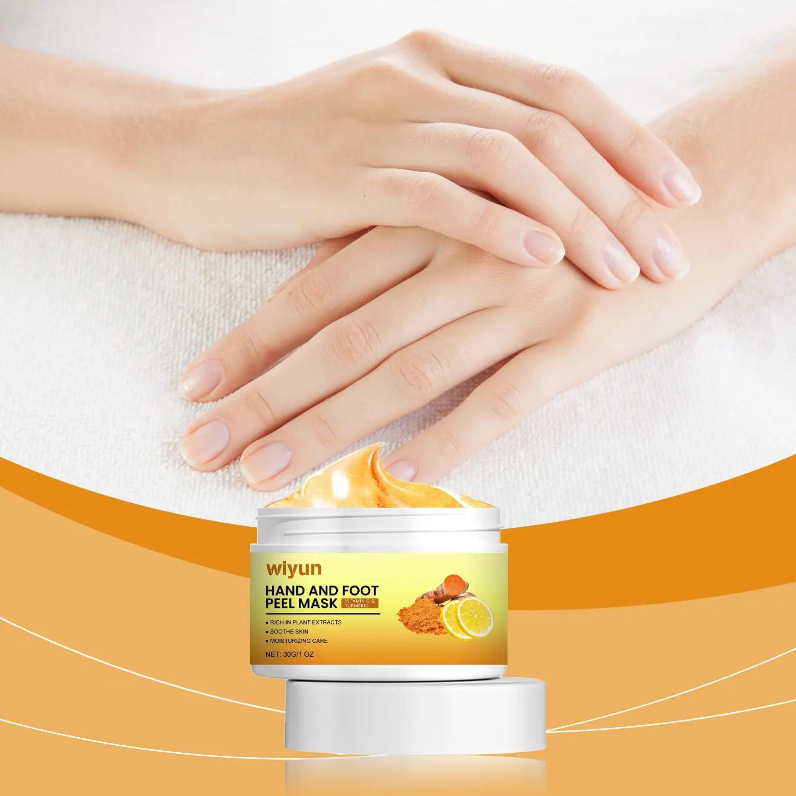 

Wiyun Vitamin C Turmeric Exfoliate Mask Nourish Skin Fade Black S-pot Moisturizing Epidermie Remove Impuritie Hand Care Creams