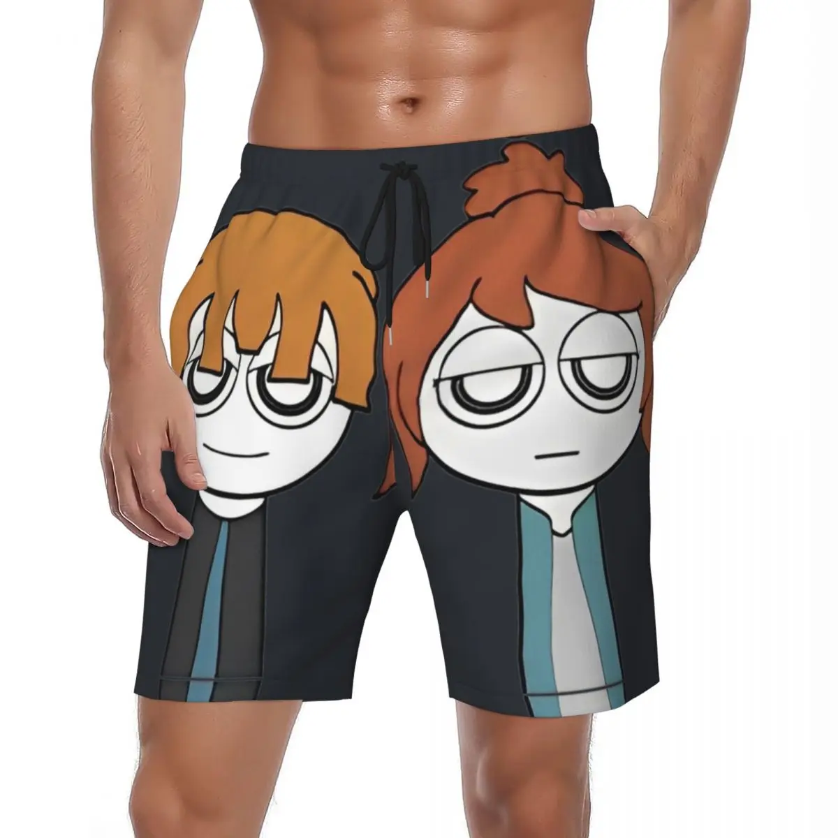 

Купальники Sprunki Game Board Shorts Летние мультфильмы Incredibox Повседневные пляжные шорты Мужская спортивная одежда Дышащие плавки