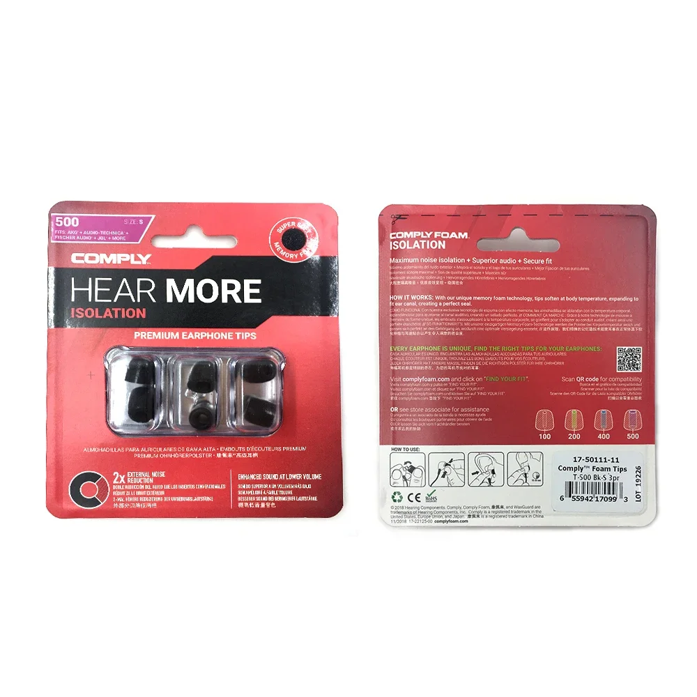 COMPLY T500 TX500 T100 T200 T600 SP SmartCore AP  Premium Earphone Foam TIPS