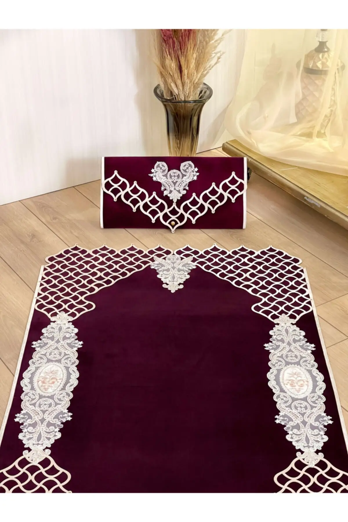 DOLBOVI Sema purple prayer Rug Meditation Rug