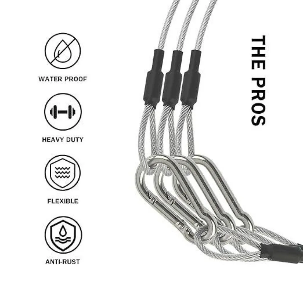 Câble de sécurité en acier ino - Cable Lock Flexible avis et prix