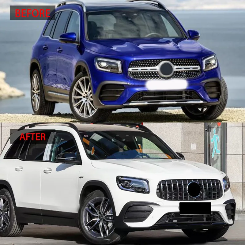 GLB X247 GT Front Grille For Mercedes Benz GLB Class X247 Sporty Style GLB180 GLB200 GLB250 Grille 2020-2023,NO Fit AMG line