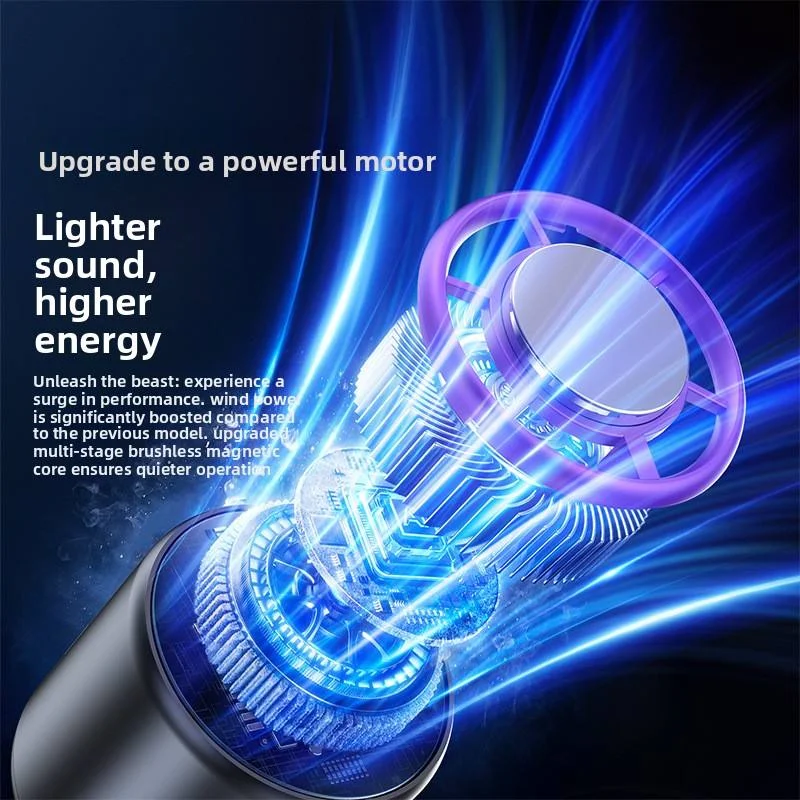 Handheld Fan Cooling Ice Cooler Rechargeable USB Brushless Motor 199 High Speed Turbo Jet Fan for Outdoor Travel Office
