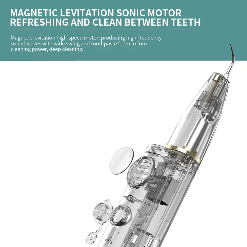 Электрическая чистка зубов, удаление налета, стоматологическое органическое отбеливание зубов, видимое бытовое средство для удаления зубного камня, стоматологический скалер