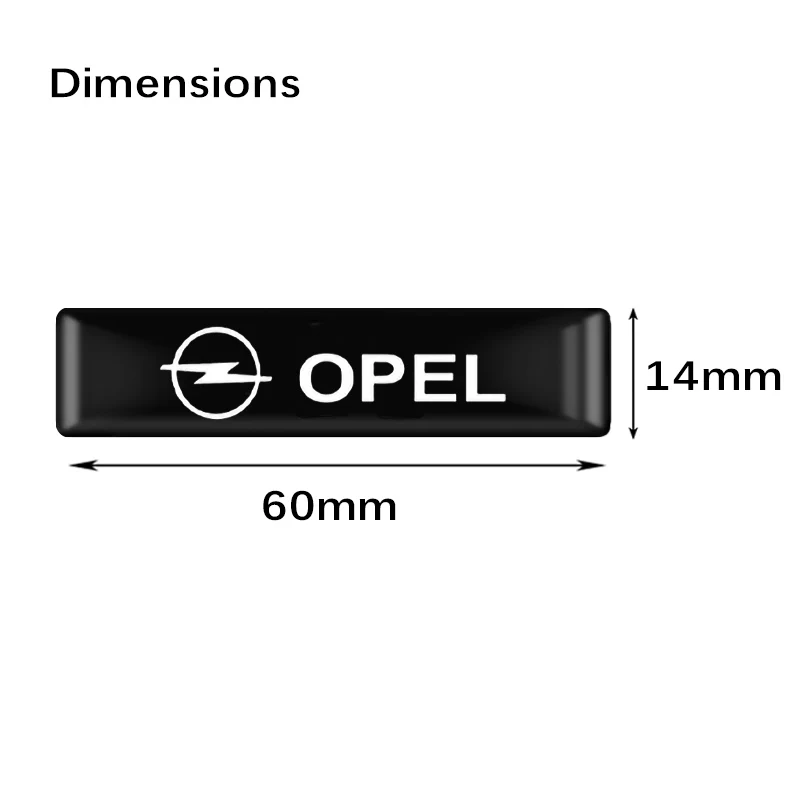 10Pcs Car Styling 3D Epoxy Vinyl Stickers Decals For Opel Insignia Corsa Monza Astra Safari Vauxhall OPC Auto Decorate Accessory