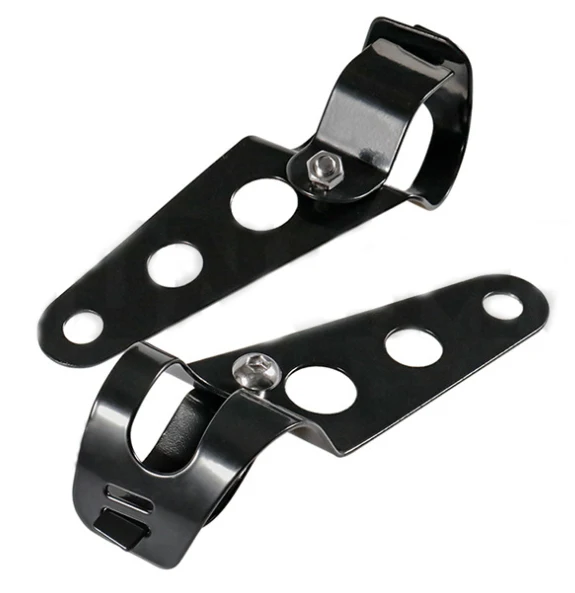 

1Pair For Universal 12V 6.5" Round Vintage Motorcycle Led Headlight Brackets LED Light Accessories Not Included Headlight