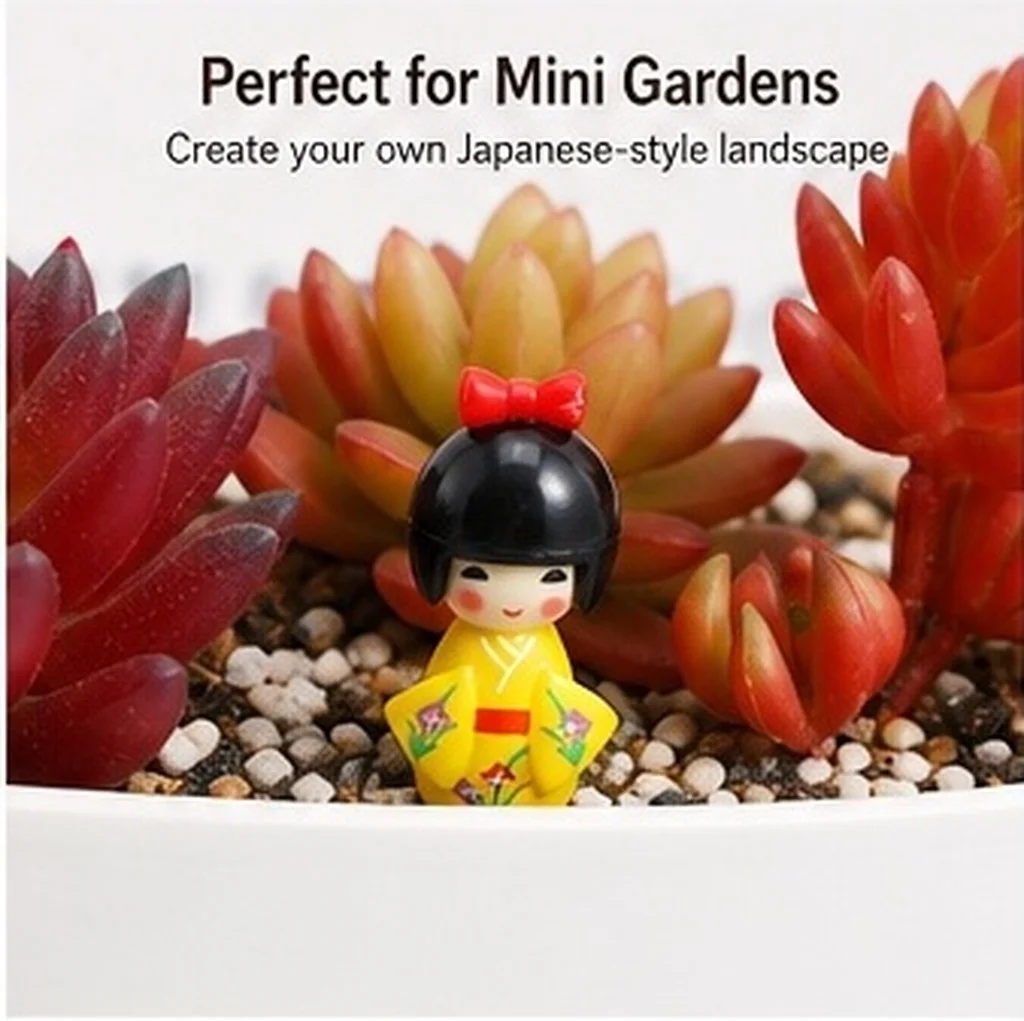 Japanese Kimono Ornament Artistic Home Office Decoration Exquisite Craft Micro Landscape Miniature Bedroom Decoration Creative