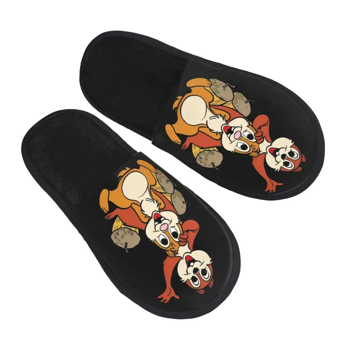 

Custom Chip 'n' Dale Guest Slippers for Hotel Women Animation House Slipper