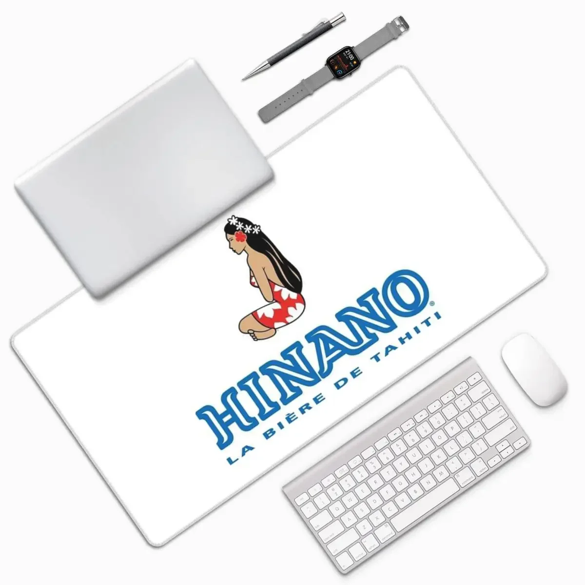 

Hinano Tahiti Large Mouse Pad Computer Keyboard Mouse Mat Gamer PC Laptop Desk Mat Office Accessories Table Mats