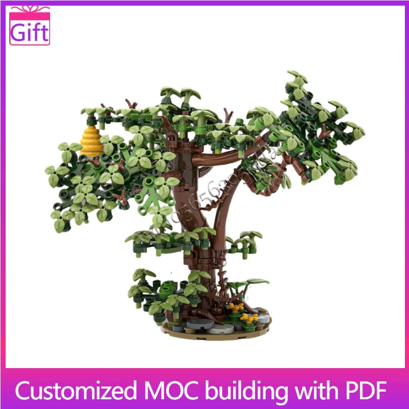 

Лидер продаж 214 шт. MOC дерево с улей, набор строительных блоков, изысканная модель ботанической сцены, кирпичи, сделай сам, головоломка на заказ, детская игрушка в подарок