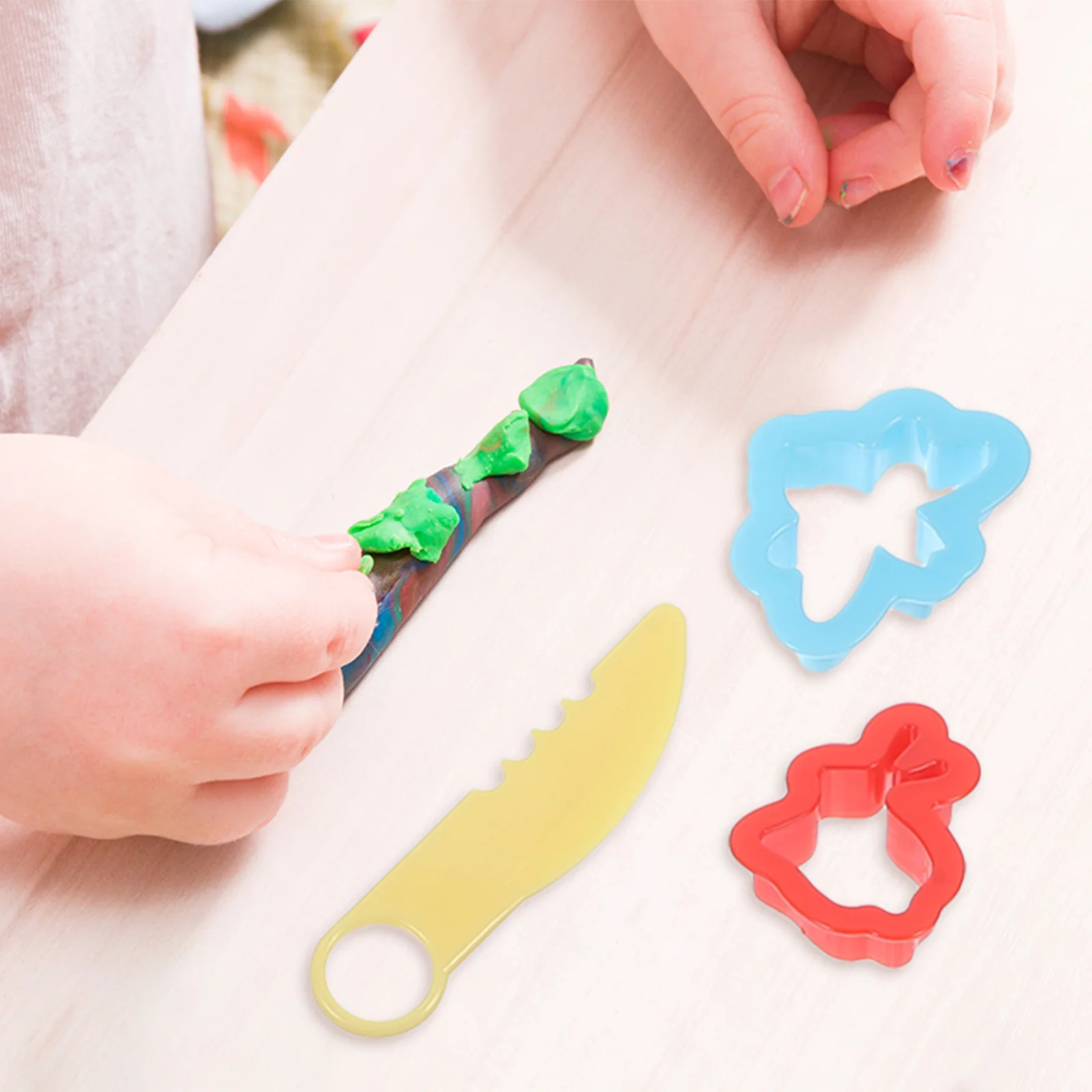 31Pcs DIY Colored Clay Tools Plasticine Mold Set Educational Plaything Develop Imagination Hands Coordination DIY Clay Molds