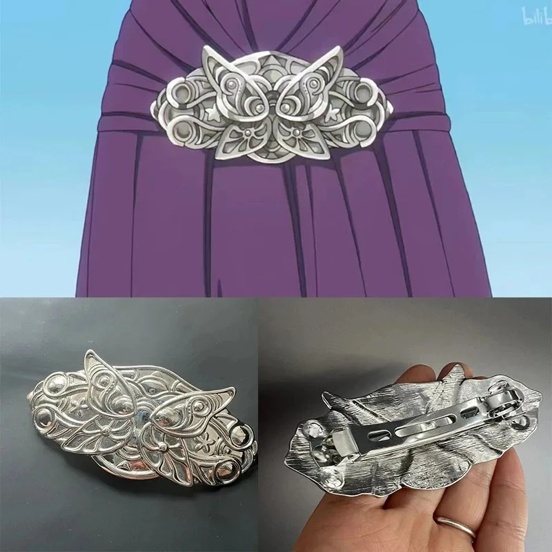 Épingle à cheveux Cosplay Anime Frieren Fern, couvre-chef en alliage unisexe, pince à cheveux papillon, accessoires cadeaux de fête d'halloween