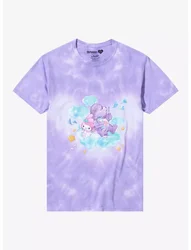 Summer Sanrio Hello Kitty and Friends X Care Bear My Melody Tee Girl T-Shirt Kid/Adult Casual Crew Neck Short Sleeve Clothing