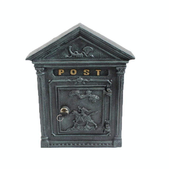 

Outdoor Cast Iron Wall Mounted Mailbox for Garden Decoration