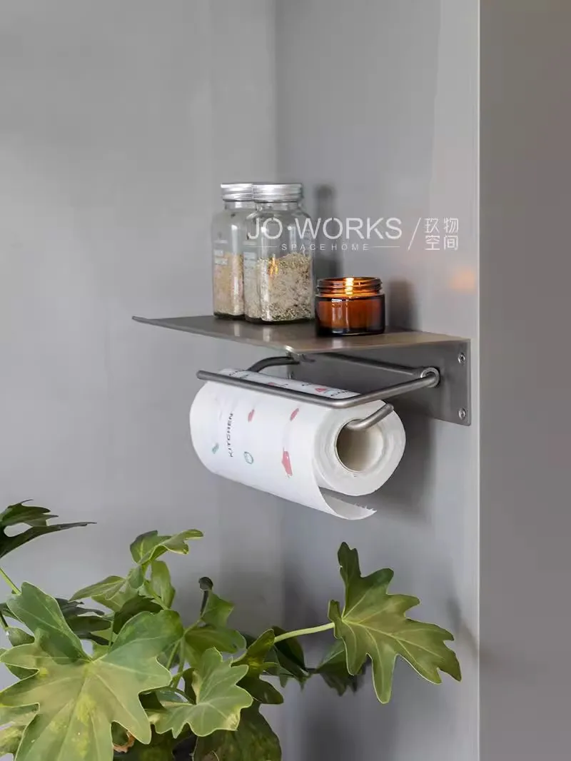 

Держатель для салфеток из нержавеющей стали для домашнего использования в ванной комнате, легкий роскошный креативный держатель для салфеток не требуется для сверления, настенный держатель для салфеток