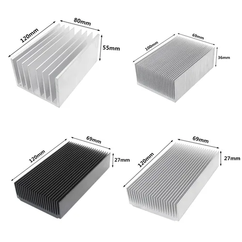 Imagen 2 del producto Disipador de calor de aluminio extruido, disipador de calor para Chip electrónico LED, circuito integrado LCD, disipación de calor de refrigeración