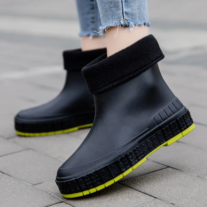 Outdoor Boots for Women Stylish Shoes for Woman New Non-slip Waterproof Lady Work Boots for Fall and Winter Zapatos Para Mujeres