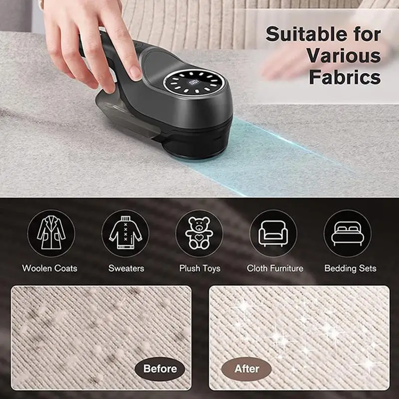 Fabric Shaver For Clothing Lint Remover For Clothes Electric Lint Remover For Clothes/Upholstery/Furniture/Couch Rechargeable