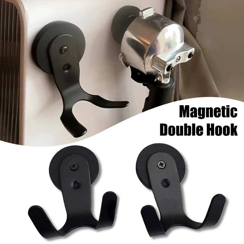 

Coffee Handle Magnetic Hook Double-Hook Design High Load-Bearing Storage Hanger Space-Saving Storage Hook for Coffee Accessories
