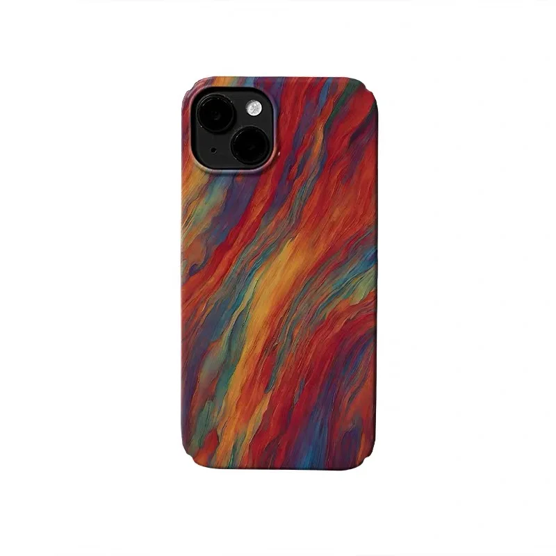 

Ins Korean Pink Blue Rainbow Phone Case for IPhone 17 Air 16E 15 14 Plus 13 Mini 11 Pro Max 12 Pro Back Cover XS XR SE Case
