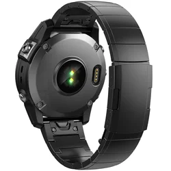 Garmin Fenix、7x、7、6x、6 pro、5x、5、5s、3、3時間、OBD2ウォッチ用のクイックリリースステンレススチールリストバンド、ウォッチバンドストラップ、26mm、22mm, 20mm