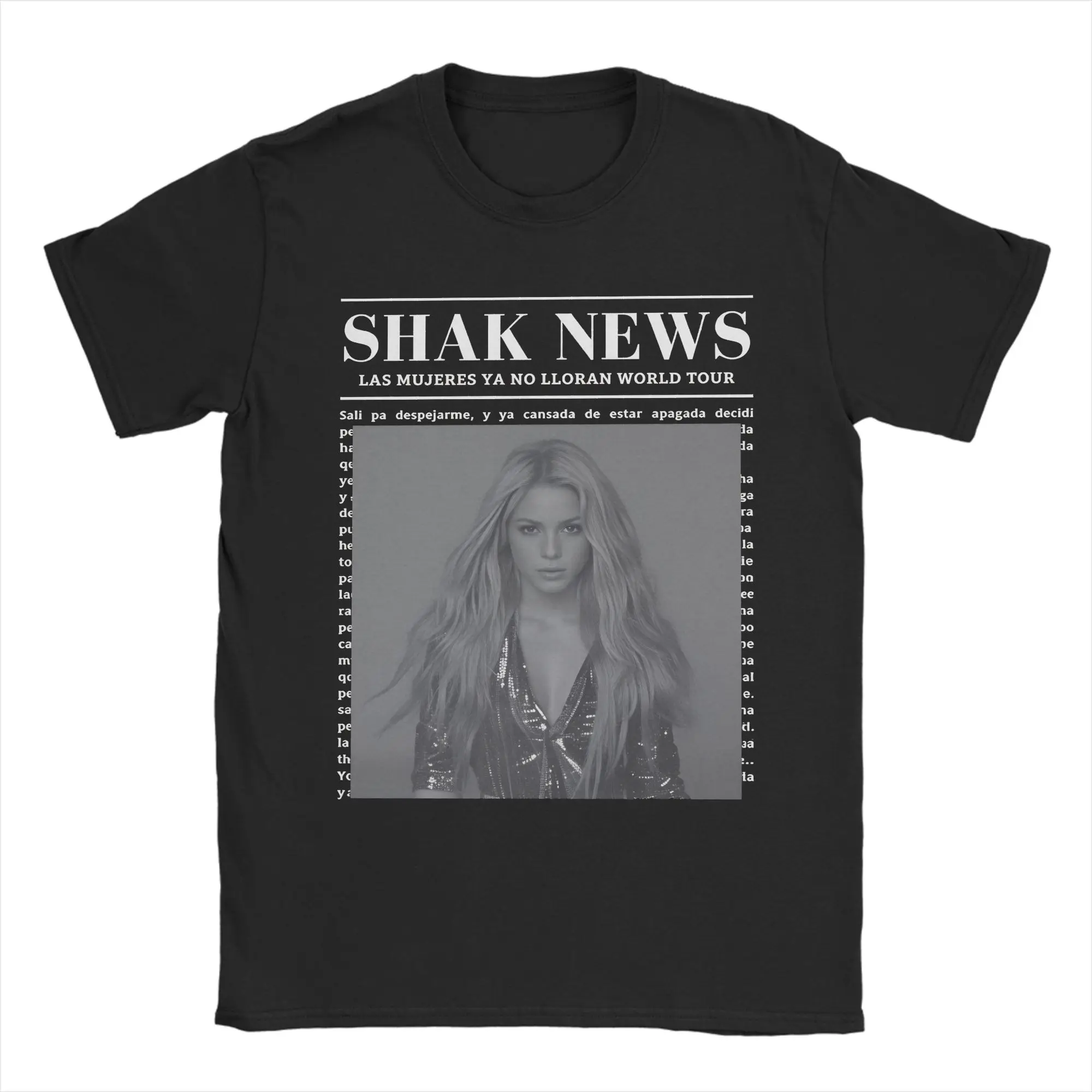 Shakira Colombian Music Singer T-Shirt Couple  Streetwear T Shirts Summer O Neck Hip Hop Tees Dropshipping Big Size Clothing