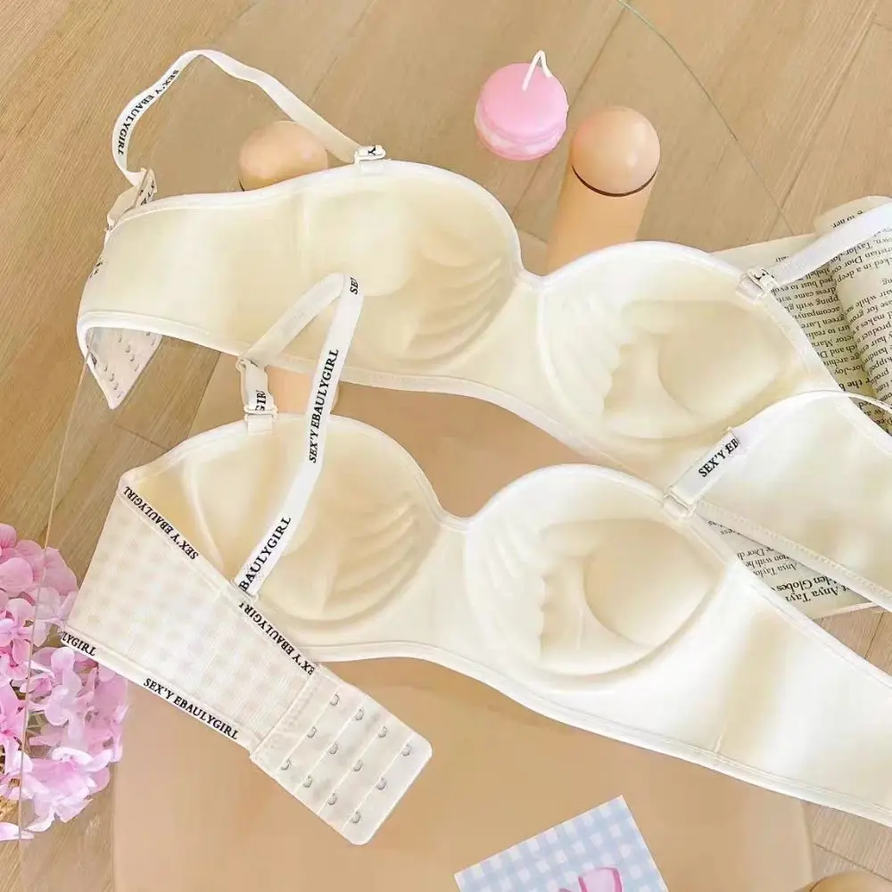 حمالة صدر شبكية لاسلكية حلوة عميقة على شكل حرف V حمالة صدر بدون خياطة مضادة للترهل ملابس داخلية للنساء على الشاطئ #5