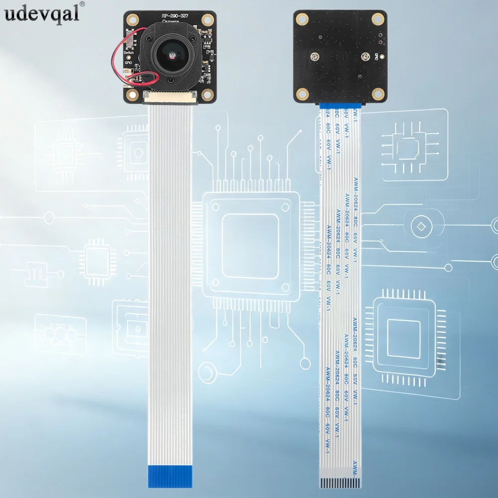 IMX290 Camera Module for Raspberry Pi 5 4B 4 3B 3 ZERO 2W 1920*1080 2MP IR-CUT Night Vision 83 Degrees Adjustable 3.95MM Focal