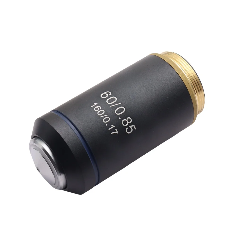195 무색 대물렌즈 4X 10X 20X 40X 60X 100X 현미경 대물 렌즈 RMS 20.2mm 광학 부품 세트