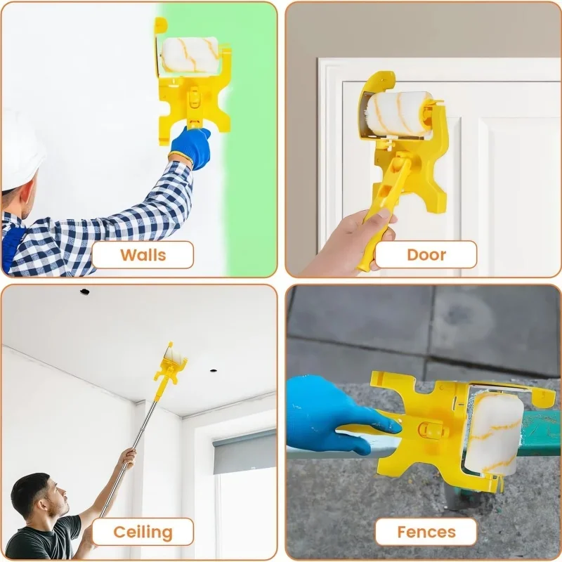 متعددة الاستخدام فصل الألوان رولة دهانات الطلاء المقلم الأسطوانة فرشاة باليد الطلاء المقلم أداة ل جدار السقوف غرفة المنزل اللوحة