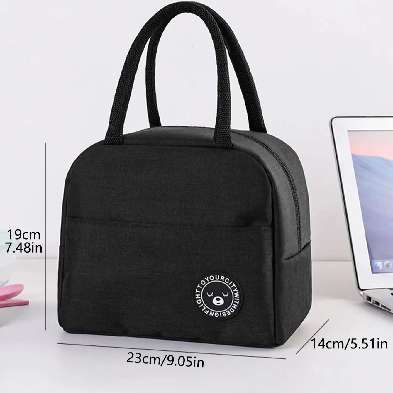 Lunch Bag Small Leak Proof Cute Lunch Tote Bag Large Capacity Reusable Insulated Refrigerated Lunch Container Suitable For Picni image 5